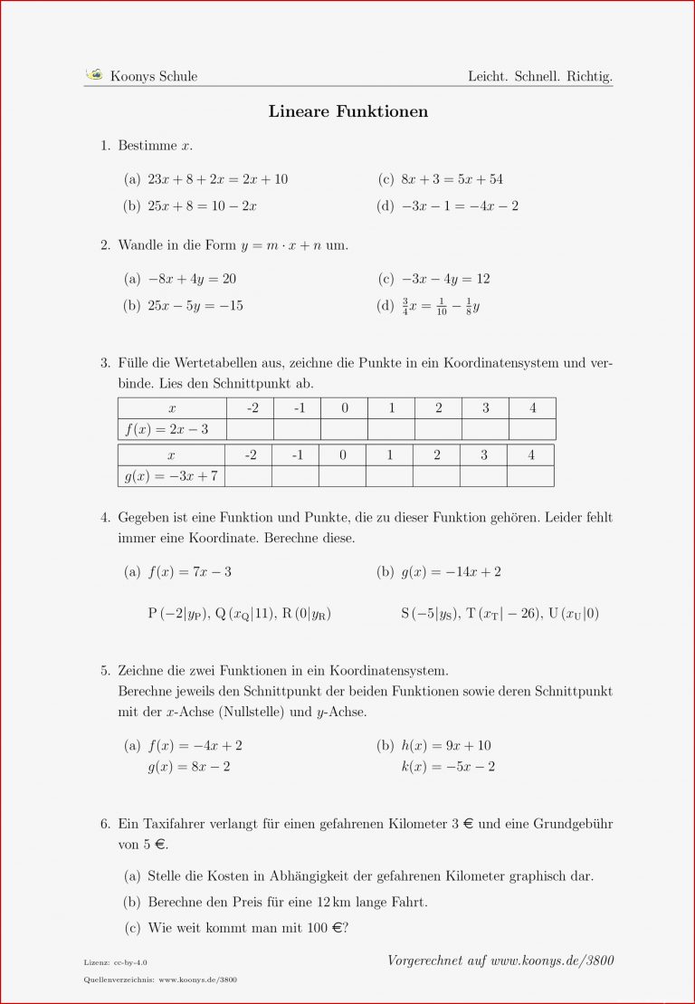 Lineare Funktionen Aufgaben Mit Lösungen Klasse 8 Pdf Kostenlosen Download Lineare Funktionen Aufgaben Mit Lösungen Klasse 8 Pdf