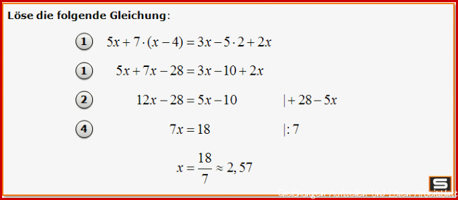 Lineare Gleichungen und Ungleichungen Erklärung