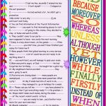 Linking Words Interactive and Able Worksheet
