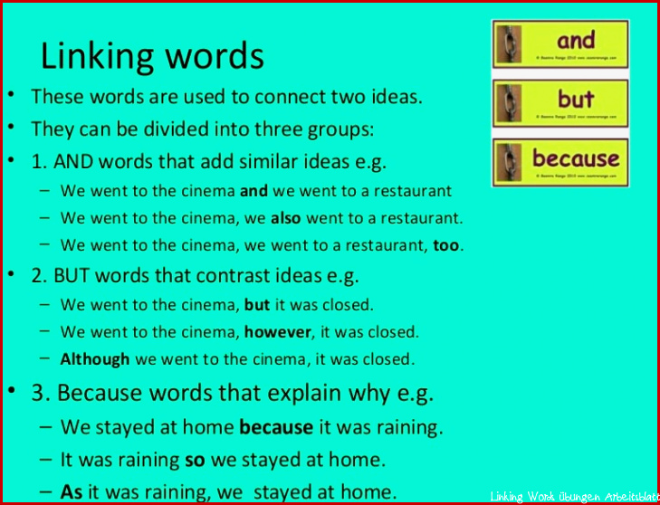 Linking words