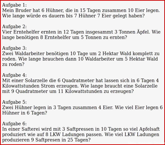 Lösungen Dreisatz Aufgaben Blatt 2