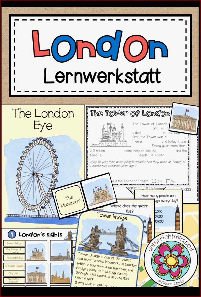 London Sights Lernwerkstatt – Unterrichtsmaterial Im