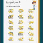 Lückenaufgaben Klecksaufgaben Schriftliches Ad Ren