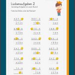 Lückenaufgaben Klecksaufgaben Schriftliches Multiplizieren