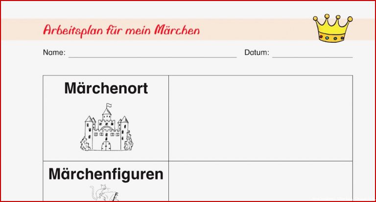 Märchen 3 Klasse Arbeitsblätter Worksheets