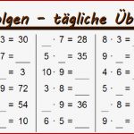 Malfolgen Tägliche Übungen Zum Kleinen Einmaleins • Abc