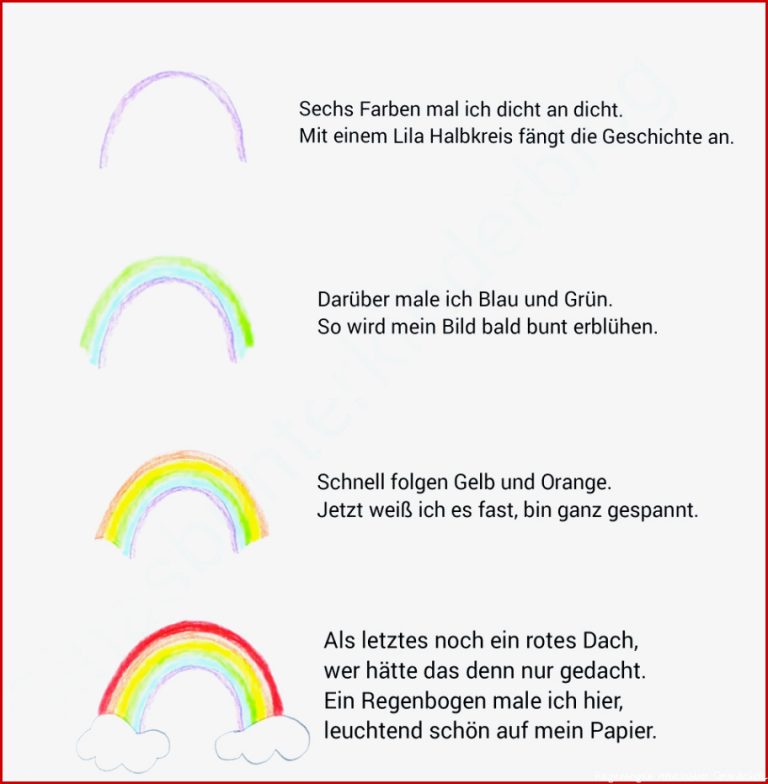 Malgeschichte Regenbogen für Kinder