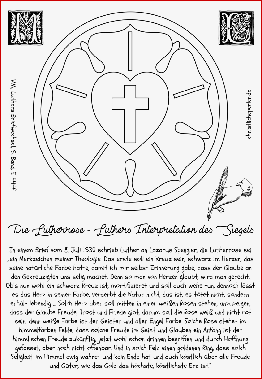Martin Luther Rose Zum Ausmalen