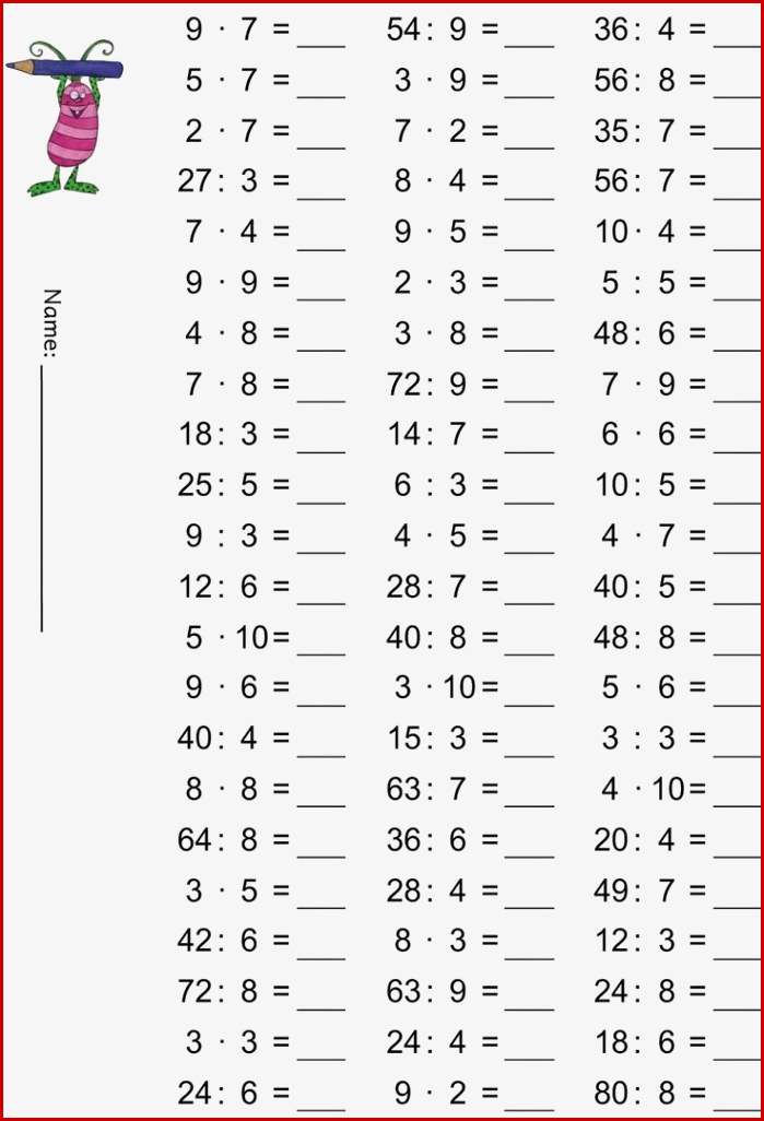 Matematika Feladatok 2 Osztály Szorzás Osztás Nyomtatható