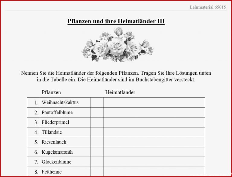 Material für Aus und Weiterbildung