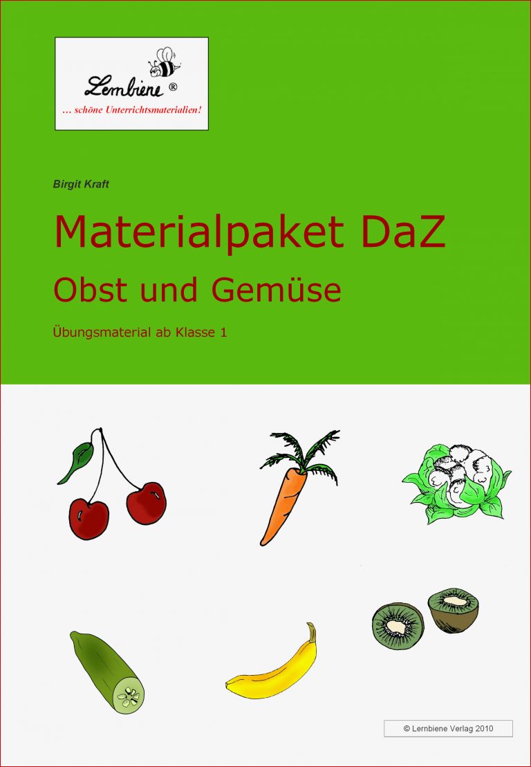 Materialpaket Daz Obst und Gemüse