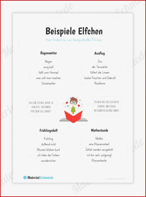 Materialpaket Elfchen Beispiele In 2020