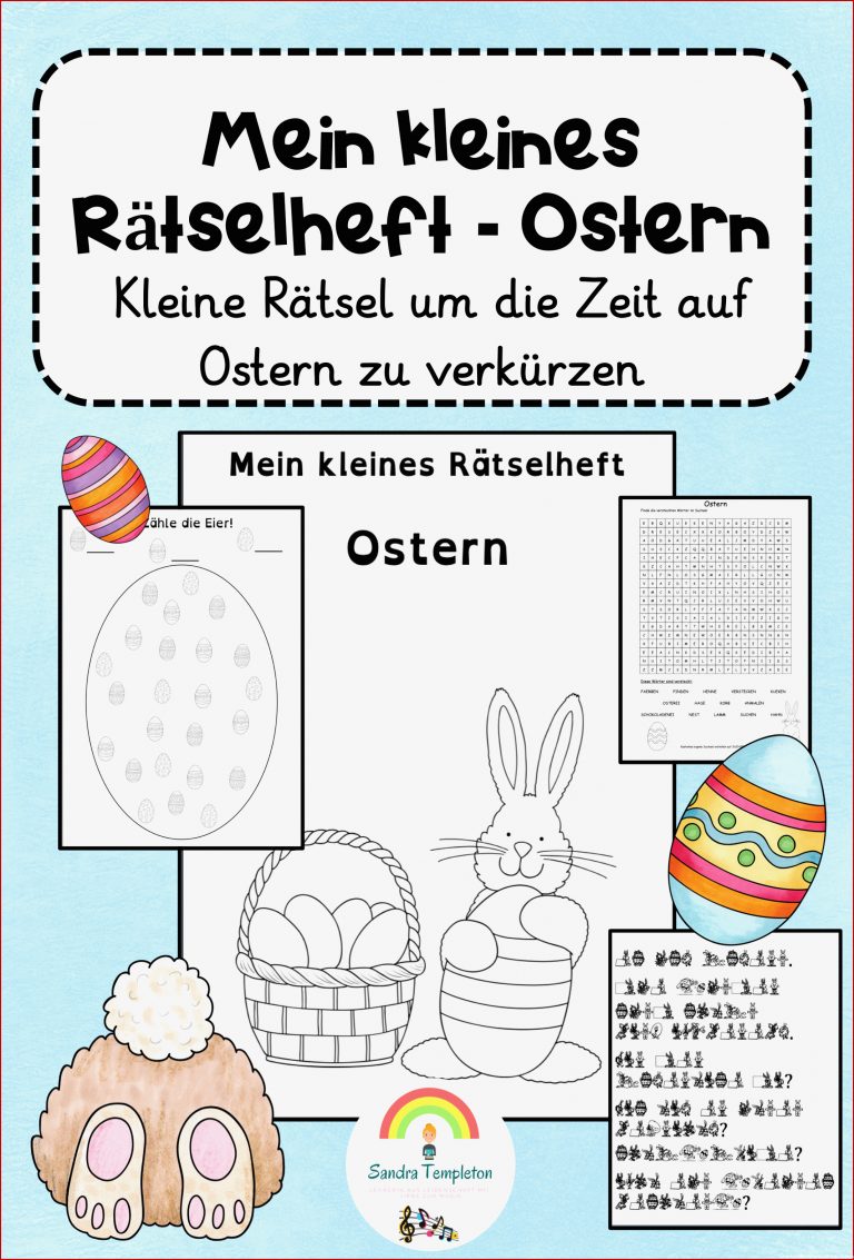 Materialpaket Rätselheft Ostern Flipbook Ostern