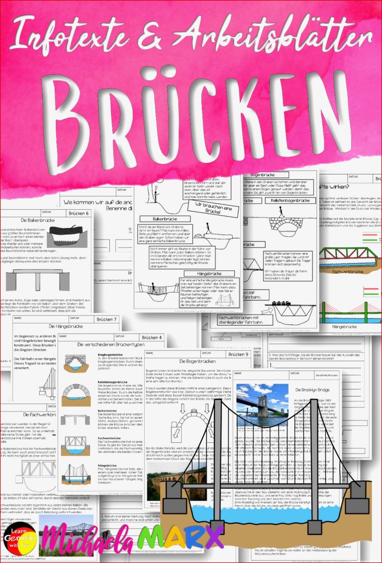 Materialsammlung Brücken Unterrichtsmaterial