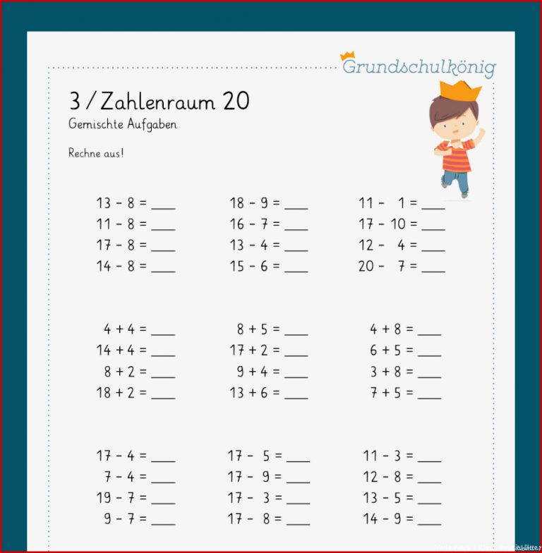 Mathe 1 Klasse Wiederholung Des Jahresstoffs 2