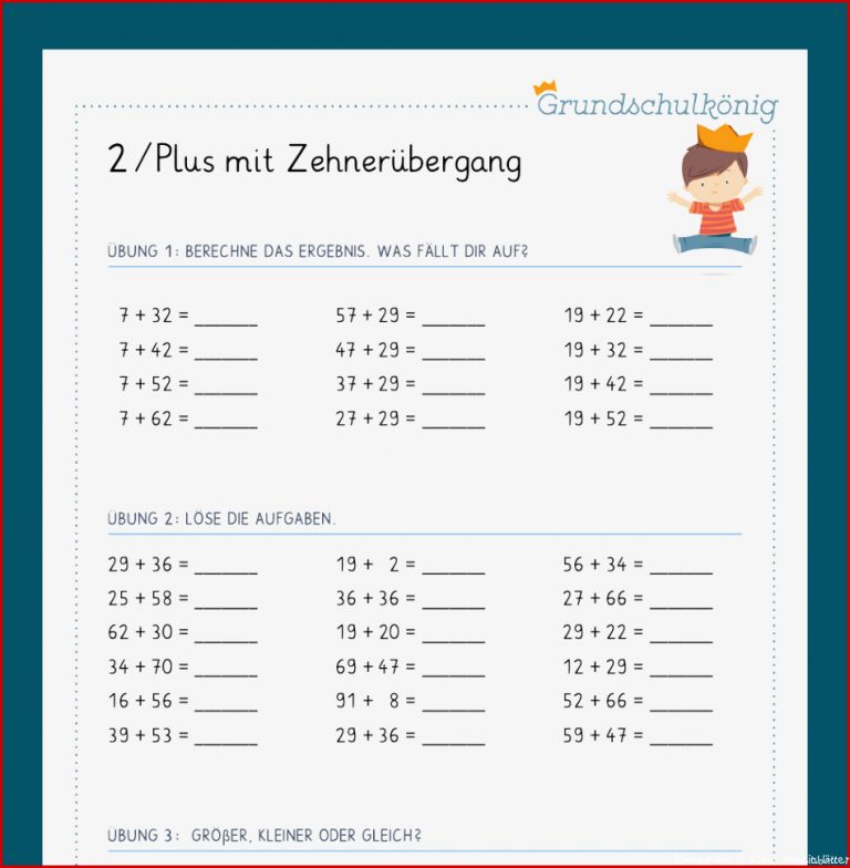 Mathe, 2. Klasse: Wiederholung Des Jahresstoffs 2