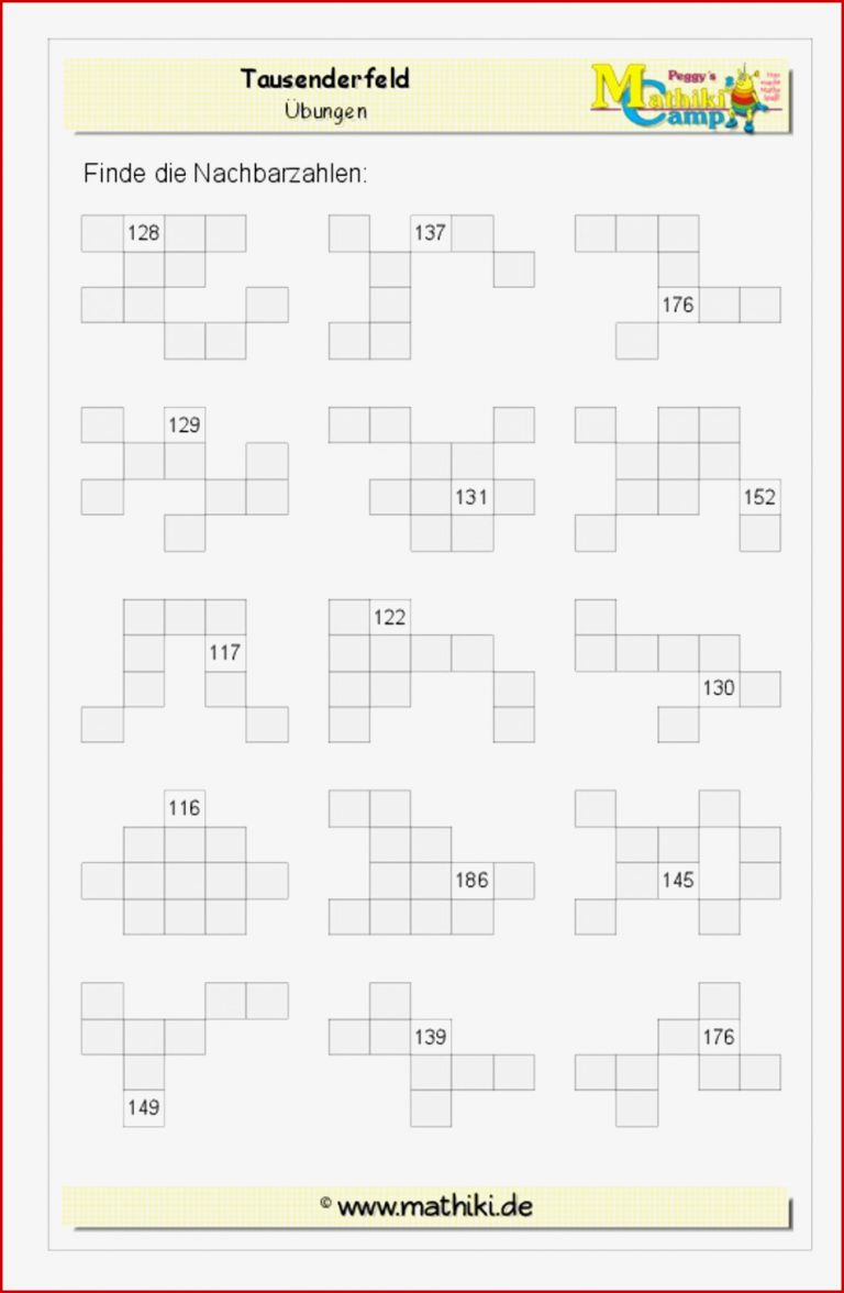 Mathe 3 Klasse Arbeitsblätter Zum Ausdrucken Worksheets