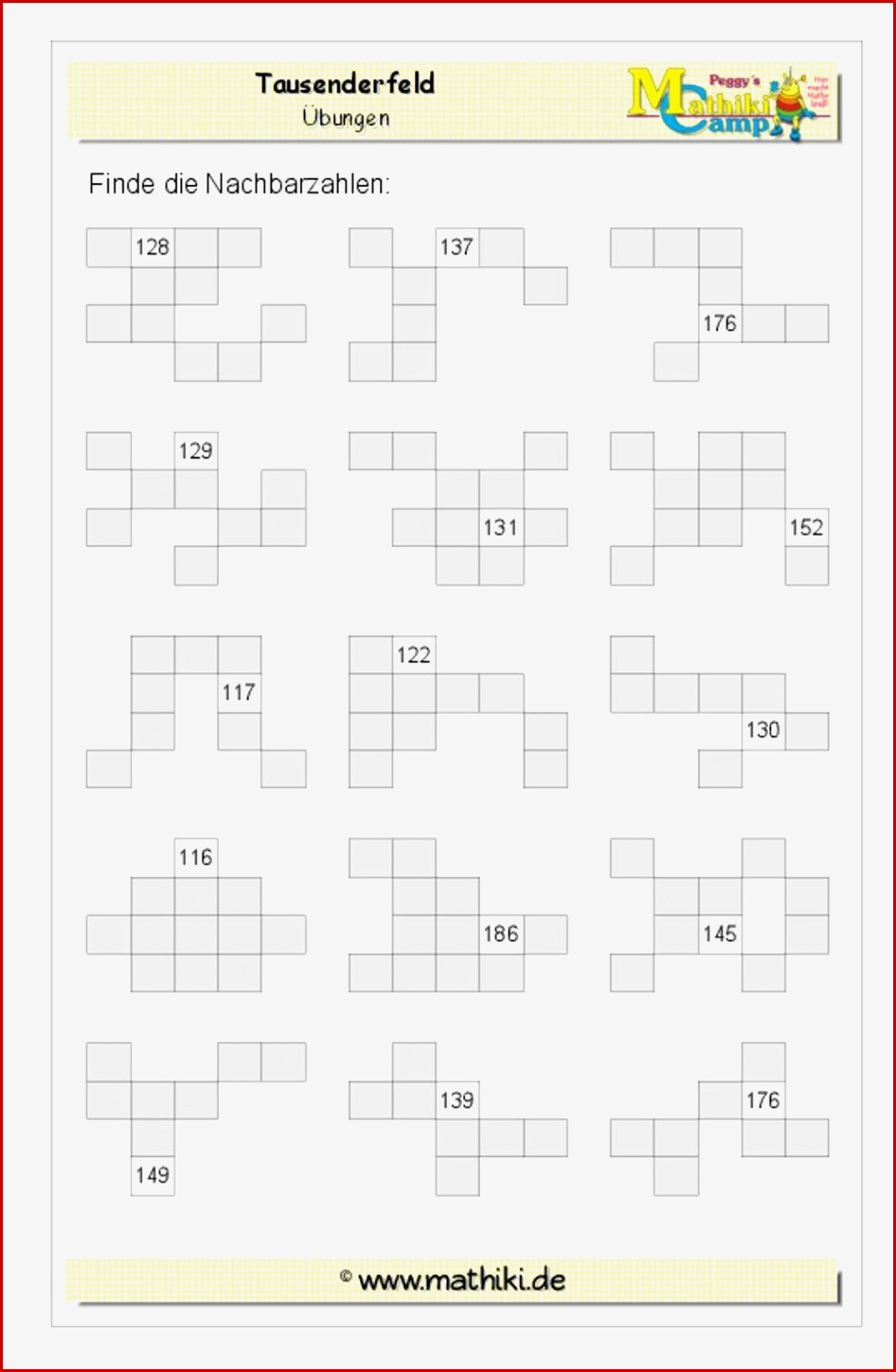 Mathe 3 Klasse Arbeitsblätter Zum Ausdrucken Worksheets