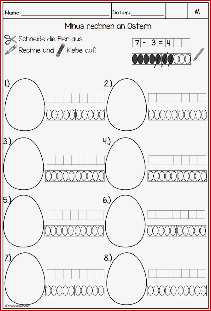 Mathe An Ostern Klasse 1 – Frau Spaßkanone