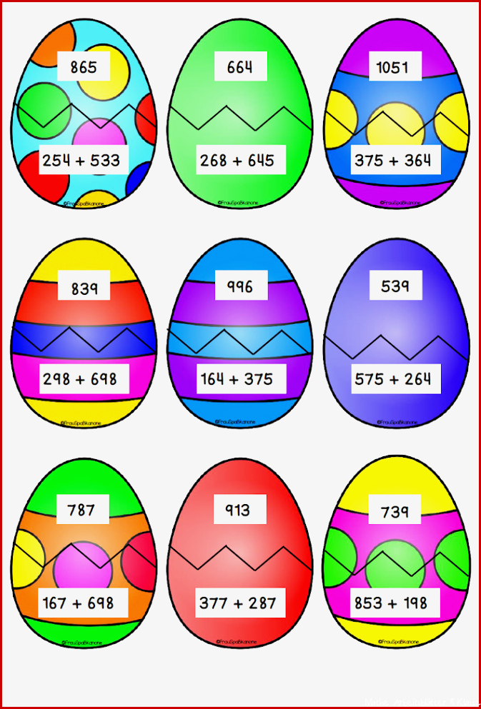 Mathe an Ostern Klasse 3 – Frau Spaßkanone