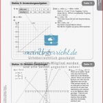 Mathe An Stationen Lineare Funktionen Meinunterricht