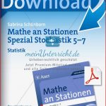 Mathe An Stationen Statistik Meinunterricht