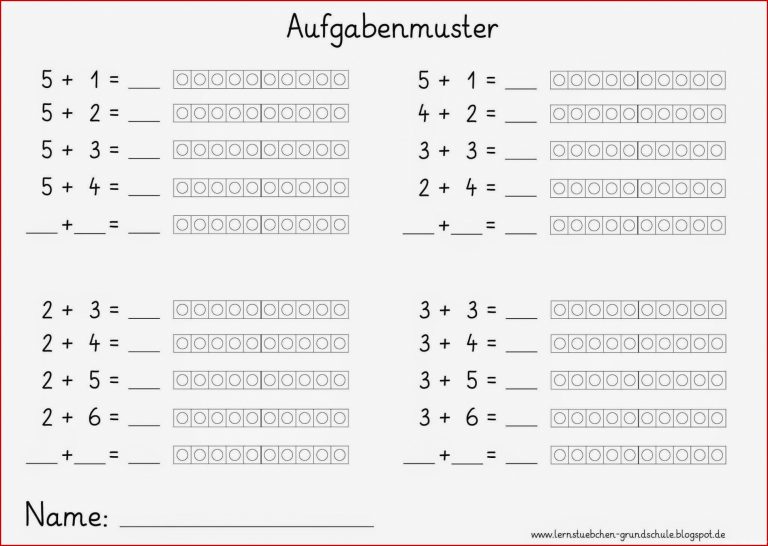 Mathe Arbeitsblätter Der 1 Klasse Nummerieren Anleihen