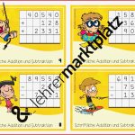 Mathe Arbeitsblätter Dreistellige Addition Und Subtraktion