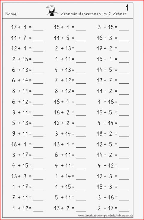 Mathe Arbeitsblätter Klasse 3 Zum Ausdrucken