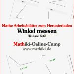 Mathe Arbeitsblätter Klasse 6 Winkel Zum Ausdrucken