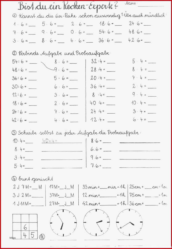 Mathe Arbeitsblätter Klasse 6 Zum Ausdrucken Worksheets