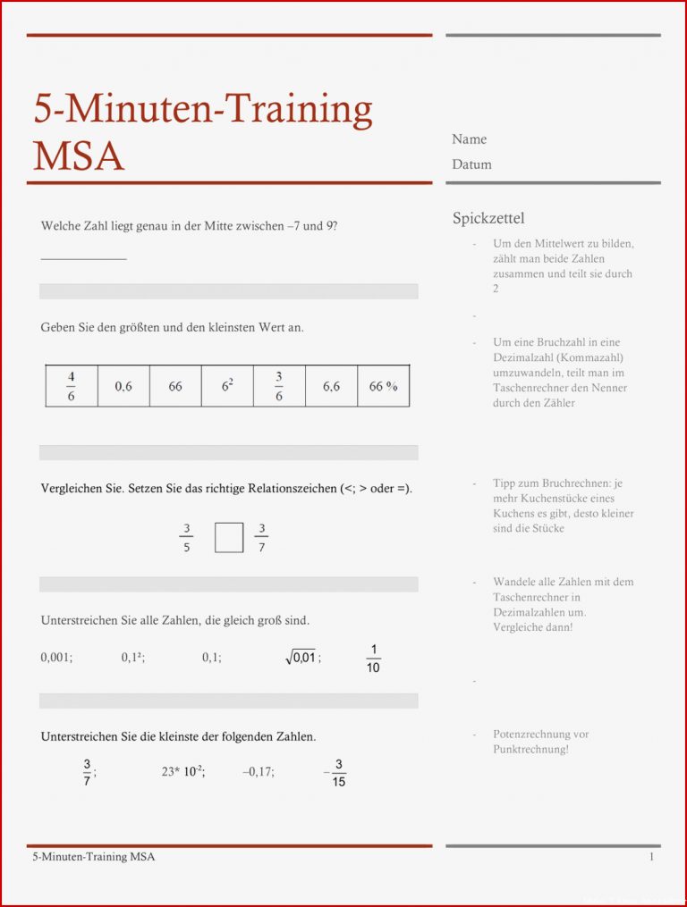 Mathe Arbeitsblätter Rationale Zahlen Klasse 7 Worksheets