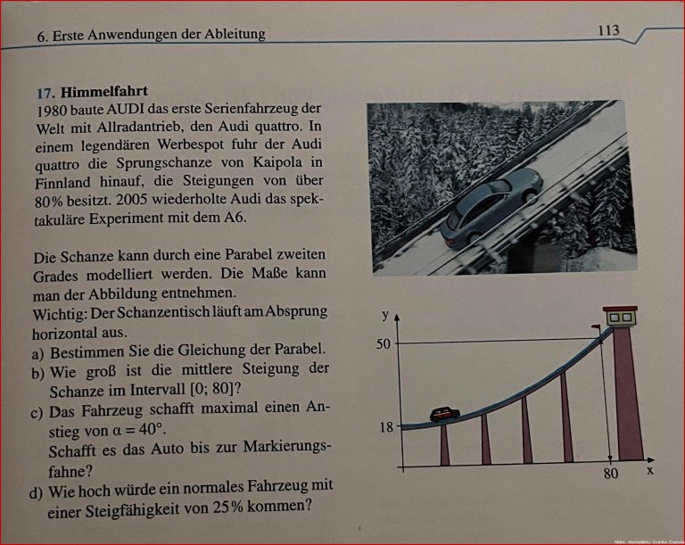 Mathe Aufgabe Ableitung Schule Mathematik Hausaufgaben