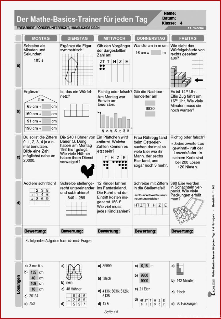 Mathe Basics Trainer Klasse 4 Pdf Ab 9 J 56 S