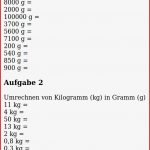 Mathe ist Einfach Aufgaben Gewichtumrechnung Blatt 1