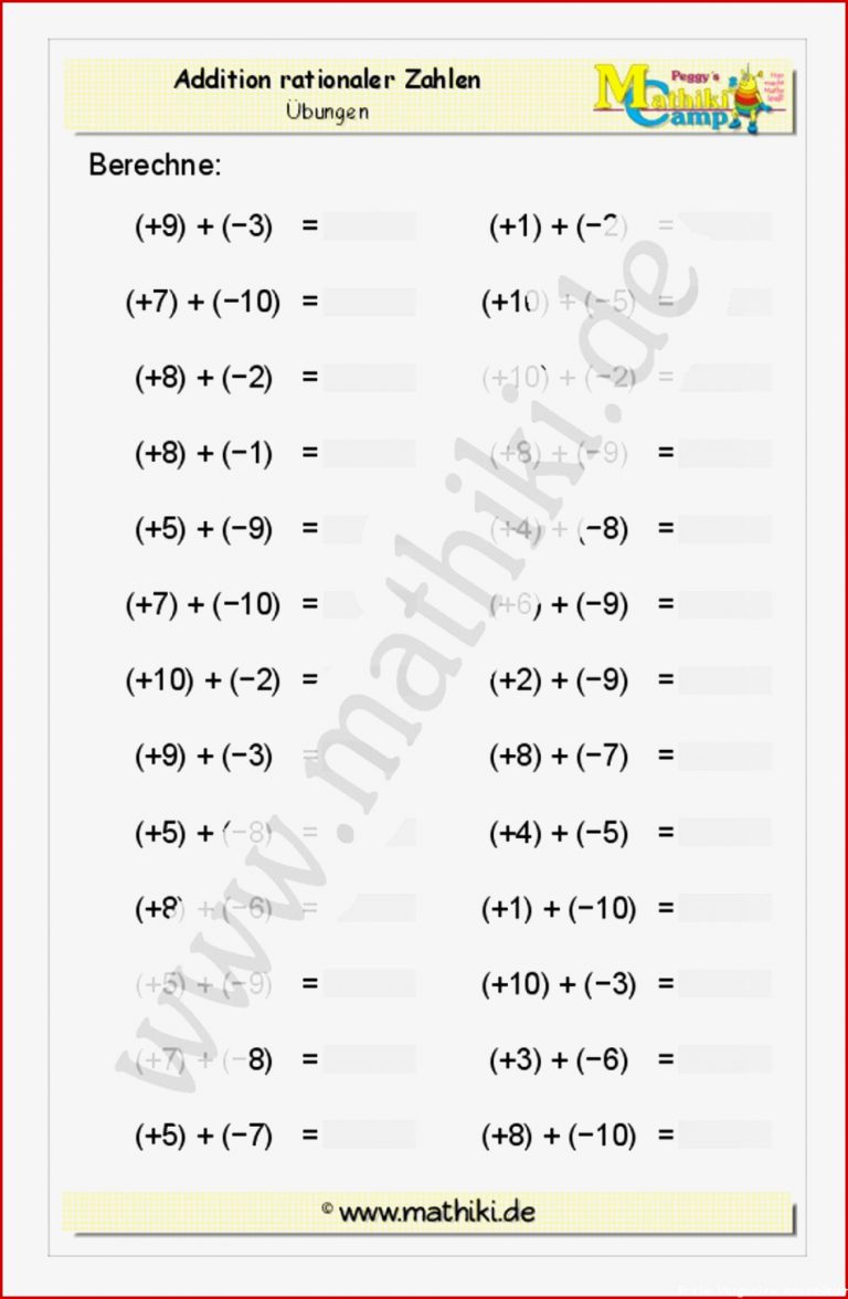 Mathe Klasse 6 Dezimalzahlen Arbeitsblätter Zum Ausdrucken