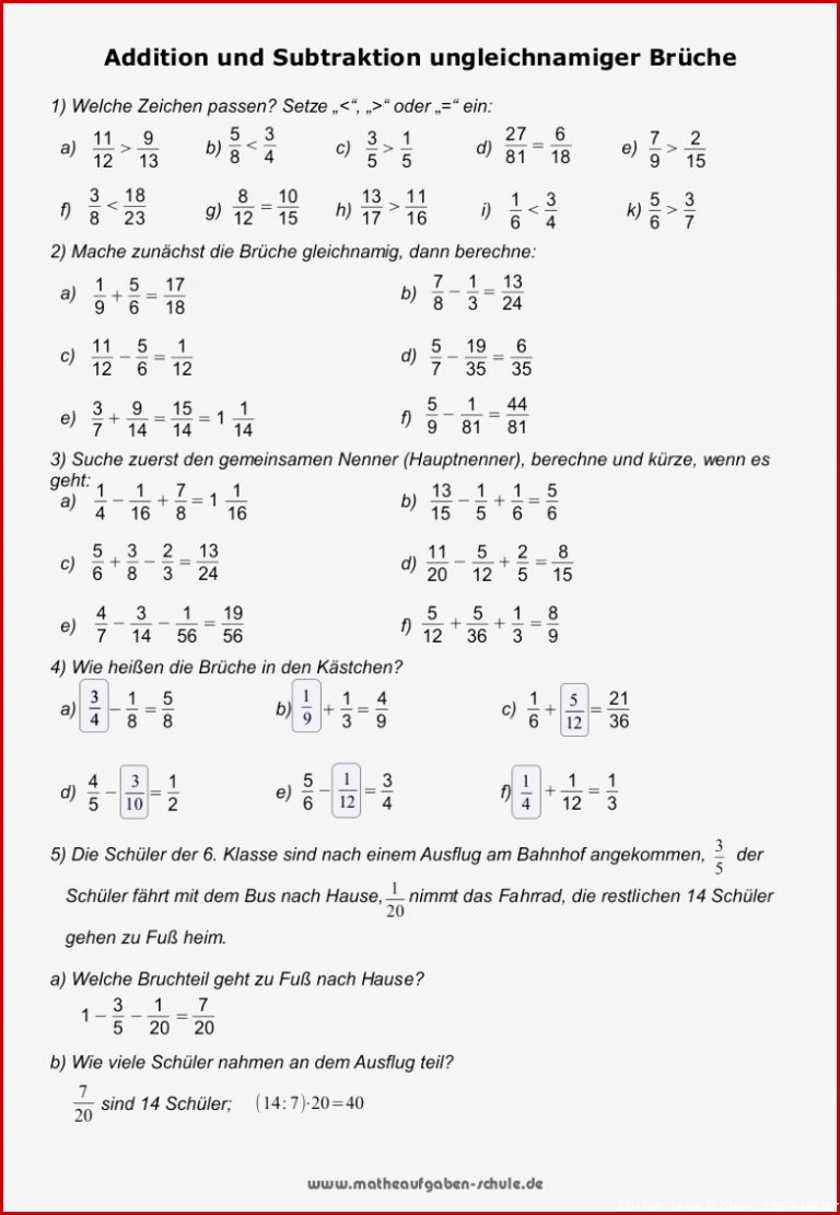 Mathe Klassenarbeiten Klasse 6