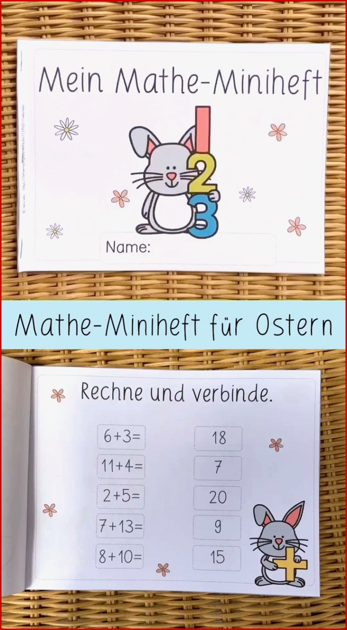 Mathe Miniheft Ostern