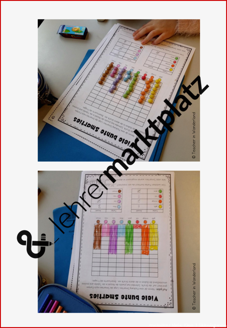 Mathe mit Smarties ein Diagramm erstellen