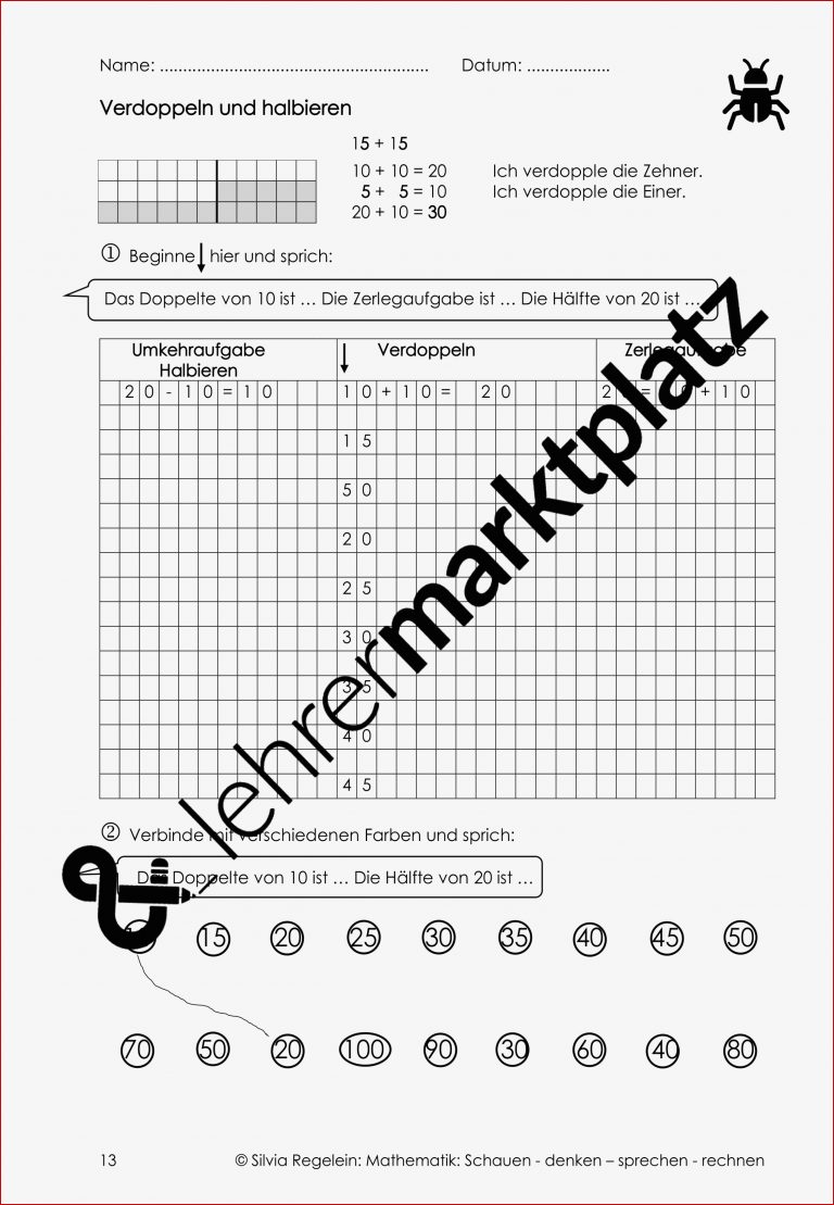 Mathe Schauen denken sprechen rechnen bis 100 ab Kl