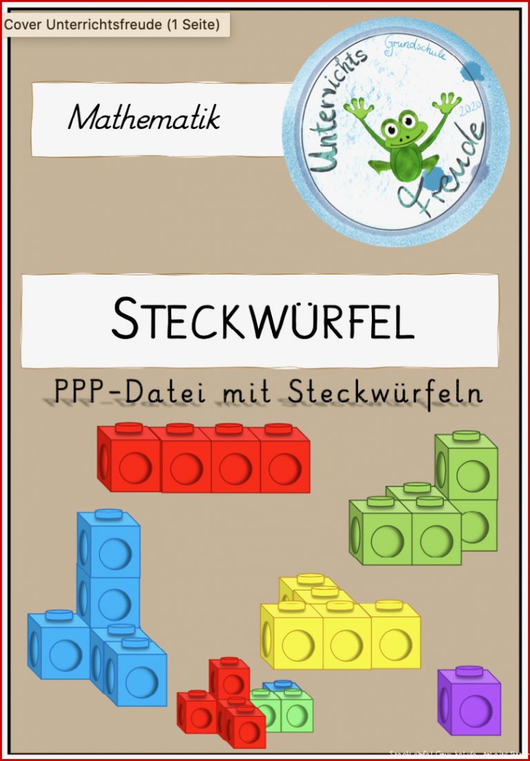 Mathe Steckwürfel für Grundschule