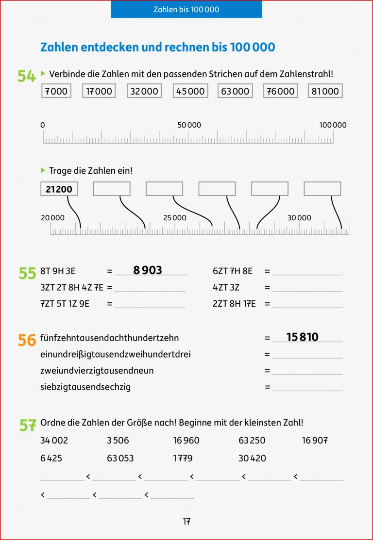 Mathe trainieren 4 Klasse Zahlen entdecken und rechnen