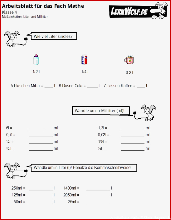 Mathe Übungsblätter 4 Klasse Zum Ausdrucken