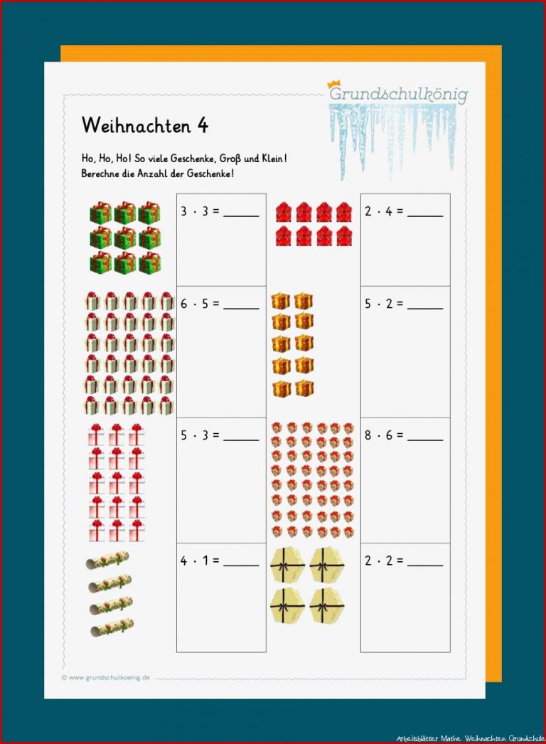 Mathe Weihnachten und Winter