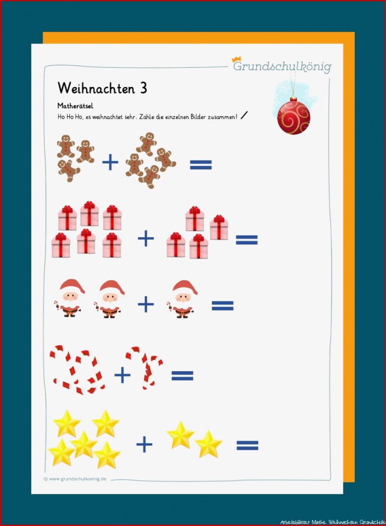 Mathe Weihnachten Und Winter