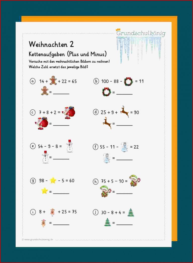 Mathe Weihnachten und Winter