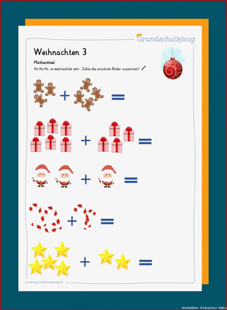 Mathe Weihnachten und Winter