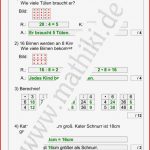 Mathearbeit Klasse 2 Mathiki