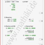 Mathearbeit Klasse 4 Mathiki In 2020