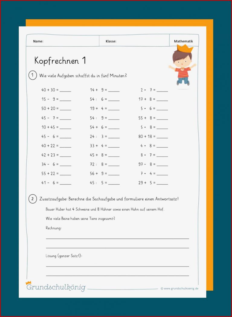 Matheaufgaben 5 Klasse Zum Ausdrucken Division